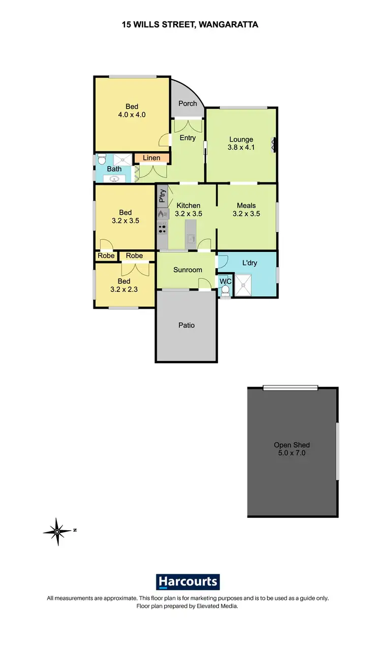 Floorplan of Homely house listing, 15 Wills Street, Wangaratta VIC 3677