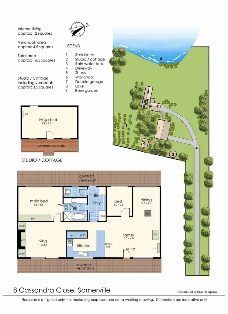 Floorplan of Homely rural property listing, 8 Cassandra Close, Somerville VIC 3912