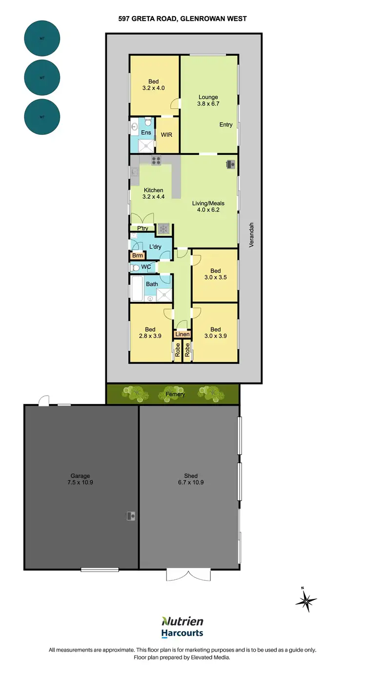 Floorplan of Homely house listing, 597 Greta Road, Glenrowan West VIC 3675