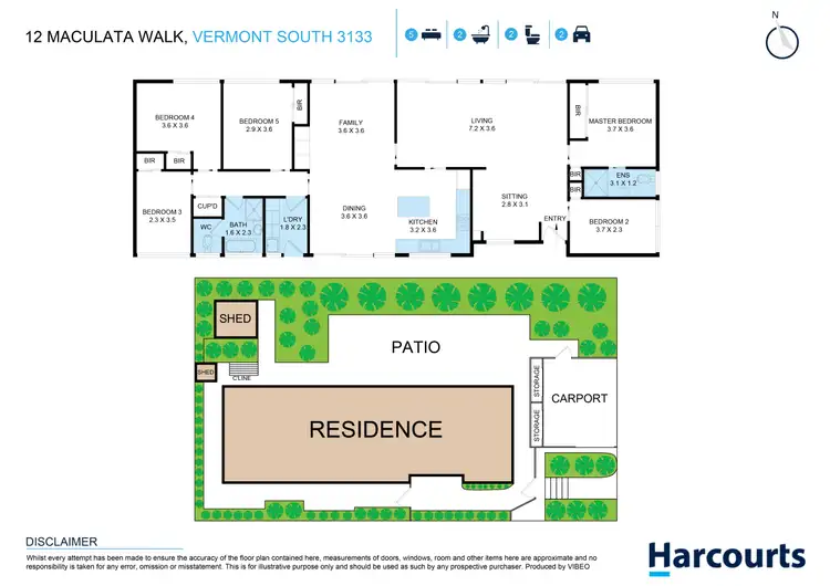 Floorplan of Homely house listing, 12 Maculata Walk, Vermont South VIC 3133