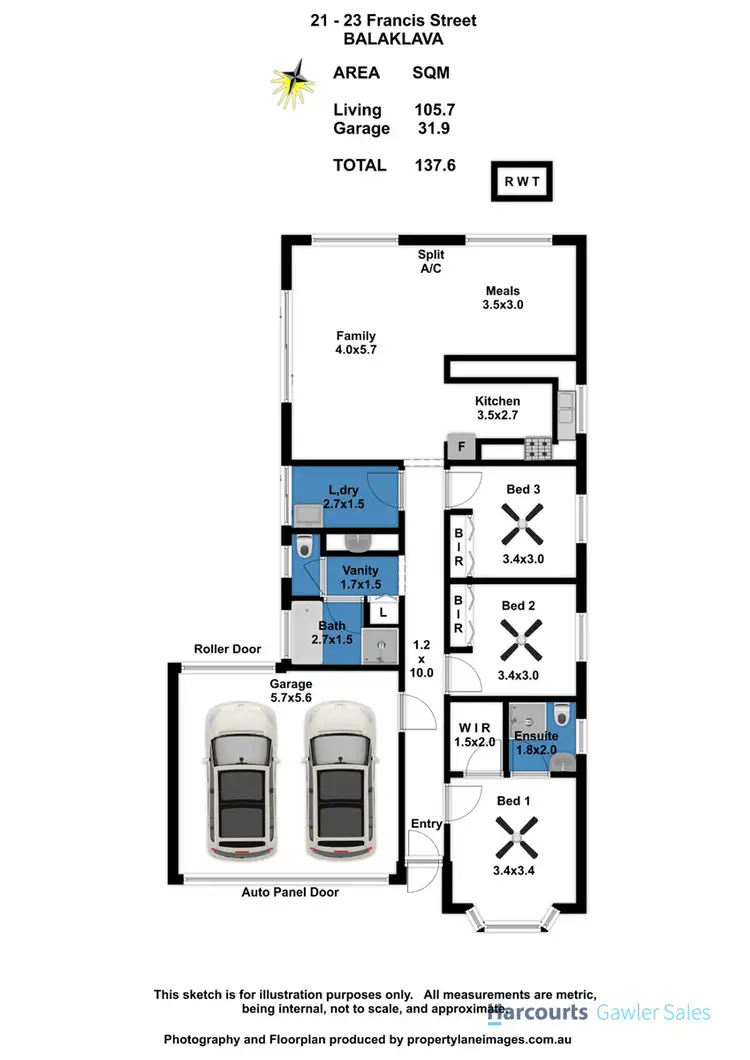 Floorplan of Homely house listing, 21/23 Francis Street, Balaklava SA 5461