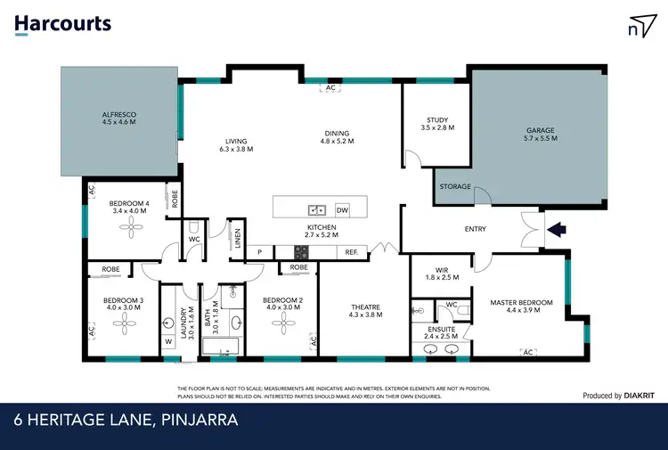 Floorplan of Homely house listing, 6 Heritage Lane, Pinjarra WA 6208