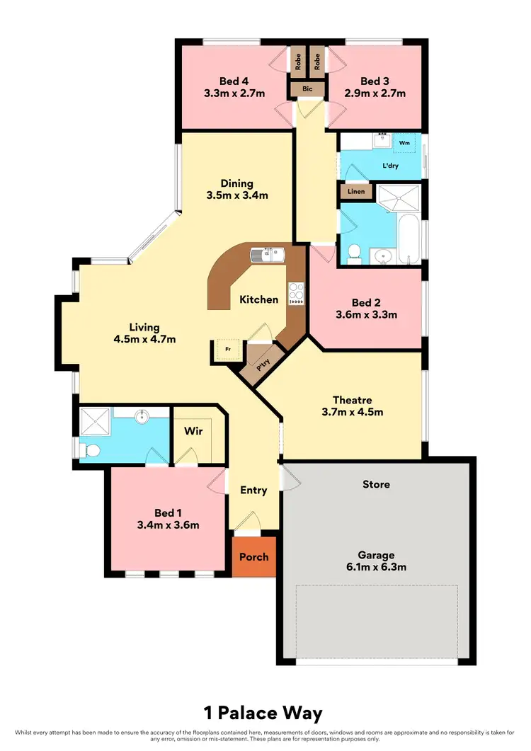 Floorplan of Homely house listing, 1 Palace Way, Currambine WA 6028