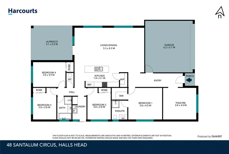 Floorplan of Homely house listing, 48 Santalum Circus, Halls Head WA 6210