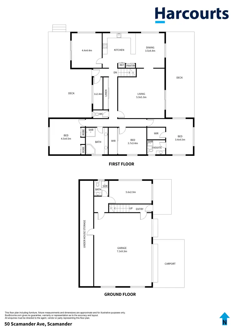 Floorplan of Homely house listing, 50 Scamander Avenue, Scamander TAS 7215
