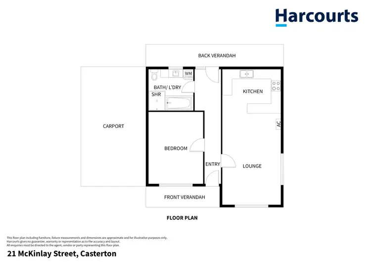 Floorplan of Homely house listing, 21 Mckinlay Street, Casterton VIC 3311