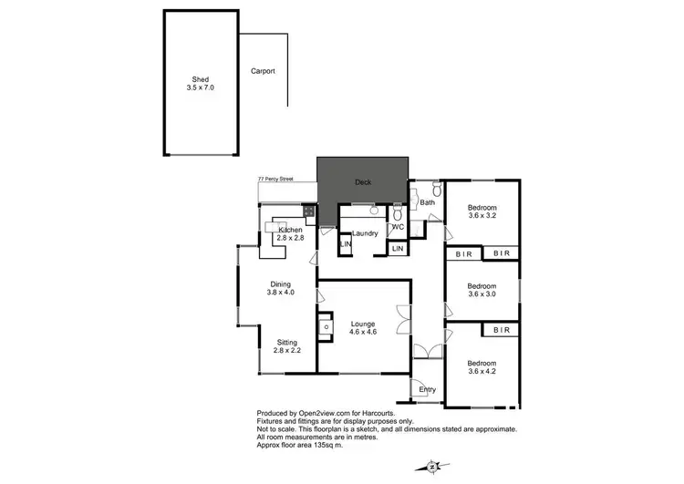 Floorplan of Homely house listing, 77 Percy Street, Devonport TAS 7310