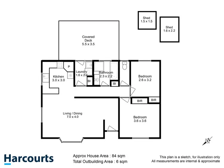 Floorplan of Homely villa listing, 2/12 Penguin Drive, Glenorchy TAS 7010