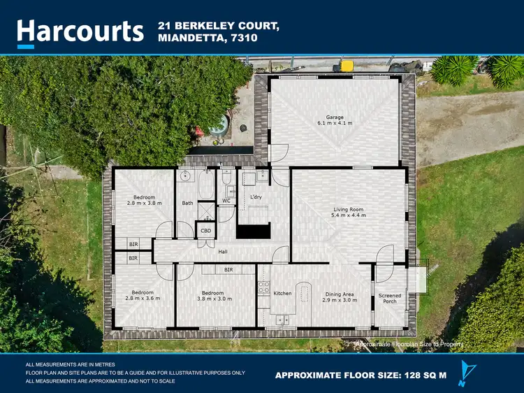 Floorplan of Homely house listing, 21 Berkeley Court, Miandetta TAS 7310