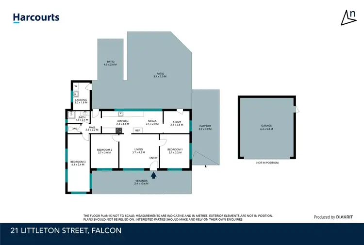 Floorplan of Homely house listing, 21 Littleton Street, Falcon WA 6210