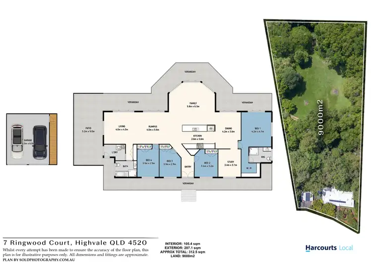 Floorplan of Homely house listing, 7 Ringwood Court, Highvale QLD 4520