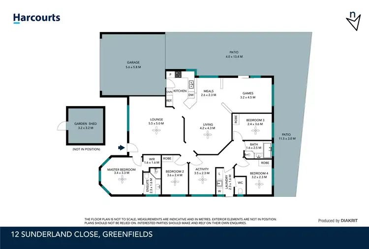 Floorplan of Homely house listing, 12 Sunderland Close, Greenfields WA 6210