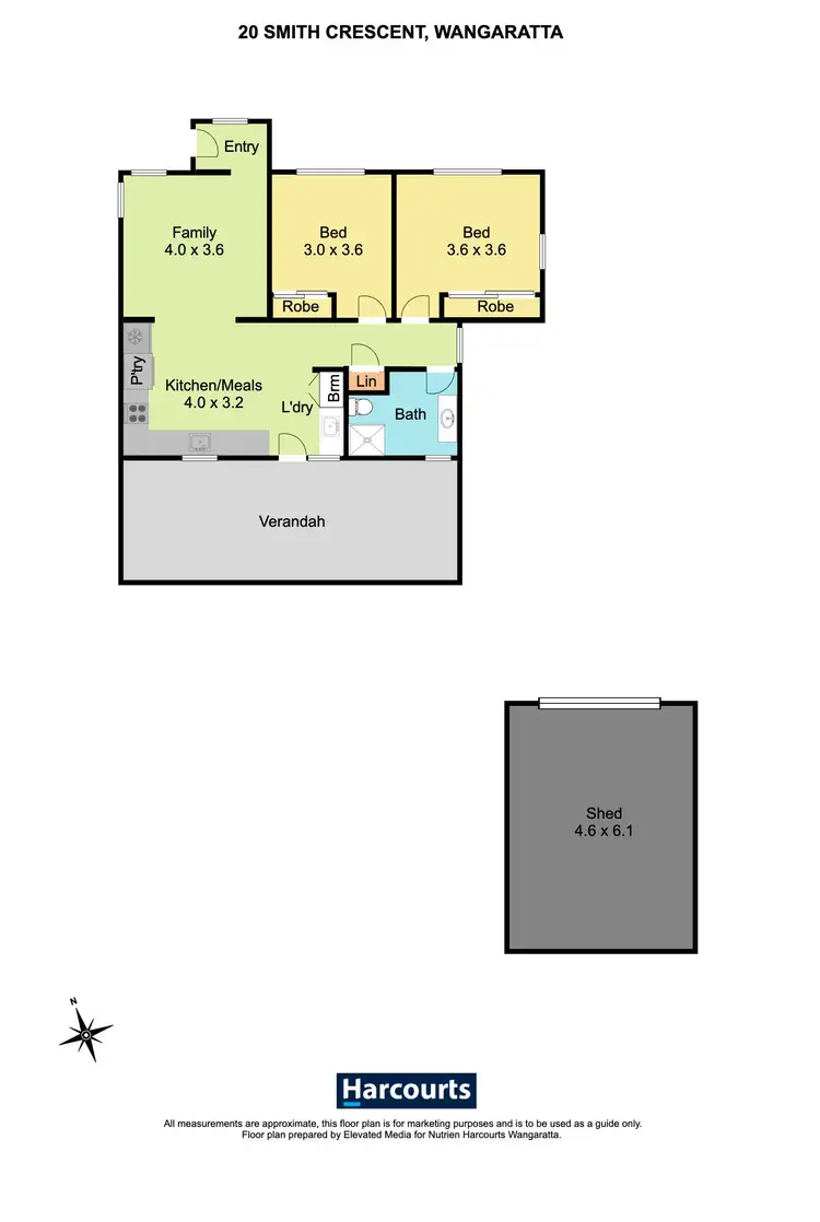 Floorplan of Homely house listing, 20 Smith Crescent, Wangaratta VIC 3677