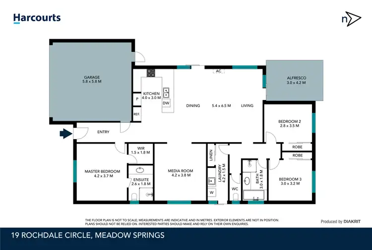 Floorplan of Homely house listing, 19 Rochdale Circle, Meadow Springs WA 6210