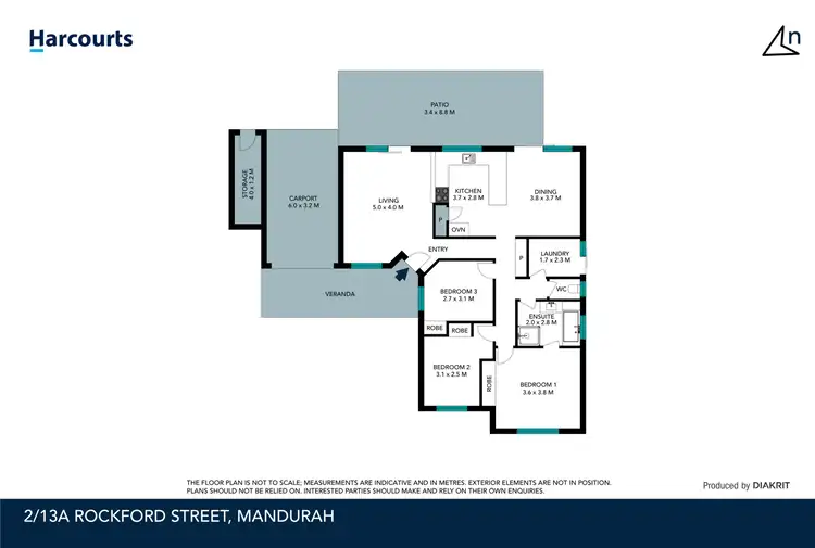Floorplan of Homely house listing, 2/13A Rockford Street, Mandurah WA 6210
