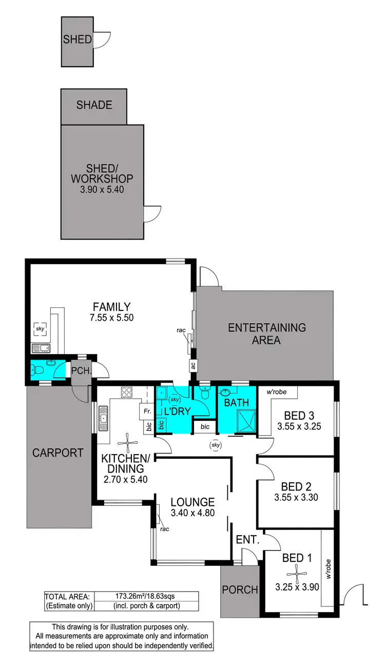 Floorplan of Homely house listing, 56 Kingborn Avenue, Seaton SA 5023