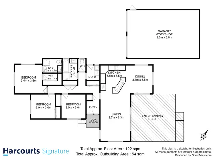 Floorplan of Homely house listing, 228 Lewisham Scenic Drive, Lewisham TAS 7173