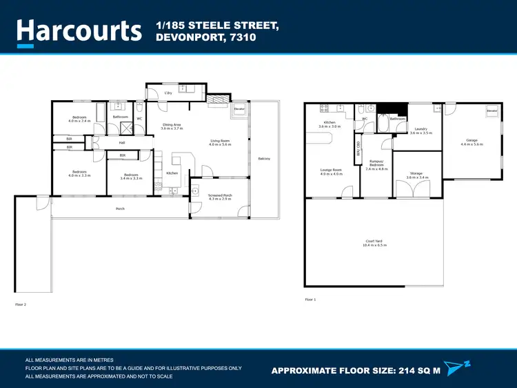 Floorplan of Homely house listing, 1/185 Steele Street, Devonport TAS 7310