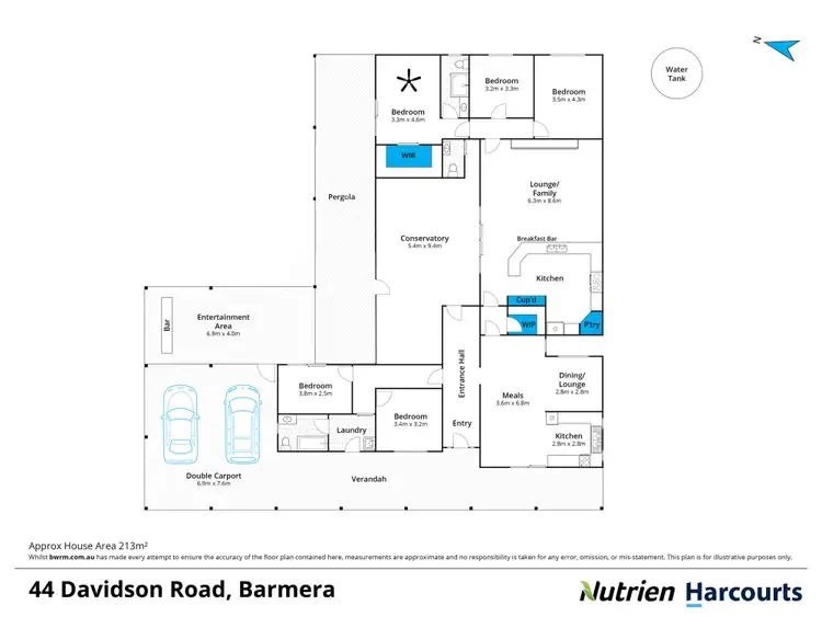 Floorplan of Homely house listing, 44 Davidson Road, Barmera SA 5345