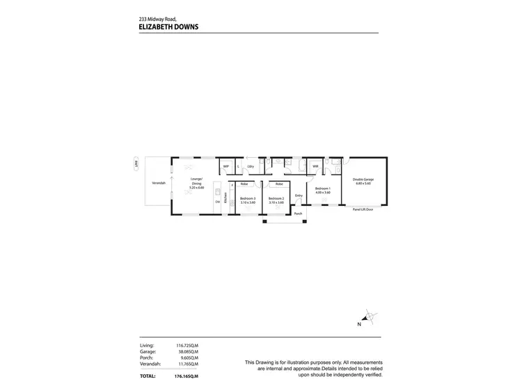 Floorplan of Homely house listing, 233 Midway Road, Elizabeth Downs SA 5113