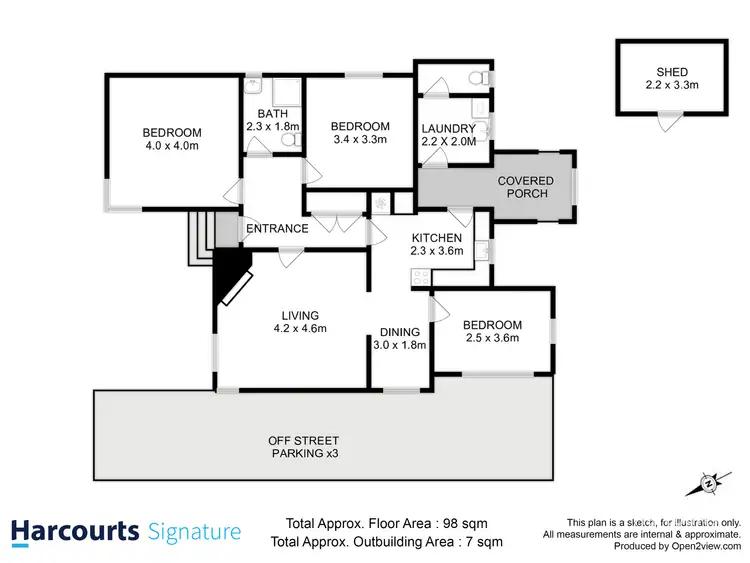 Floorplan of Homely house listing, 34 Clydesdale Avenue, Glenorchy TAS 7010