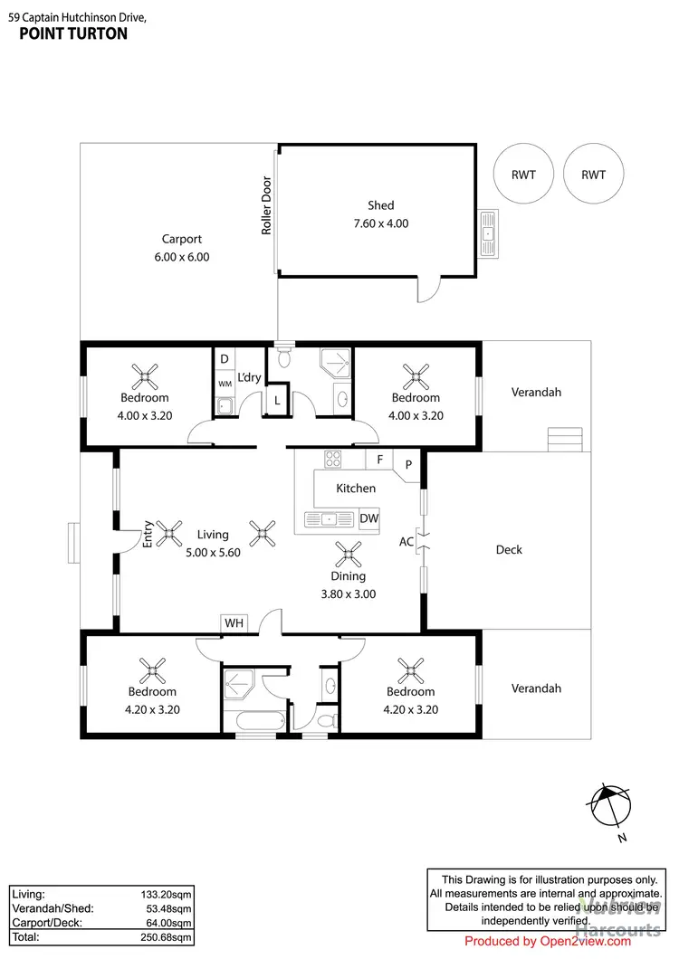 Floorplan of Homely house listing, 59 Captain Hutchinson Drive, Point Turton SA 5575