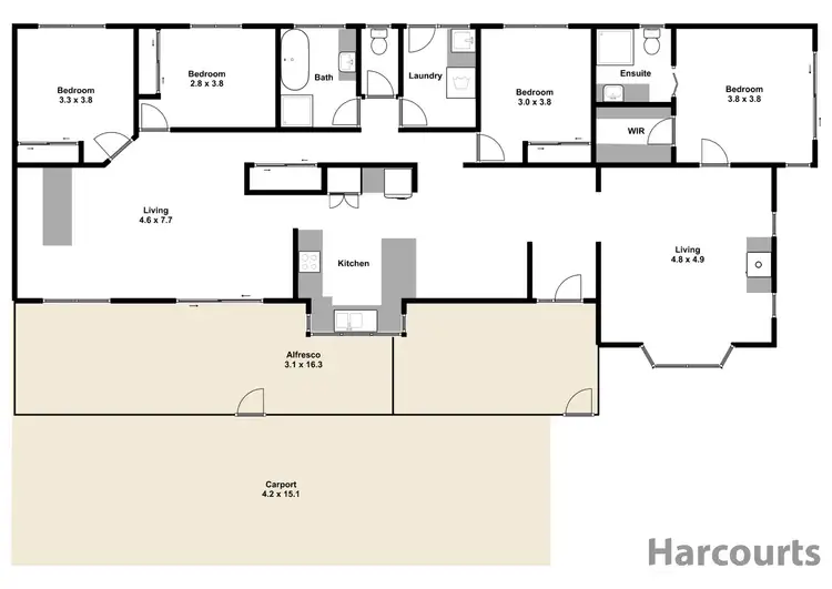 Floorplan of Homely rural property listing, 375 Mcdonalds Track, Hernes Oak VIC 3825