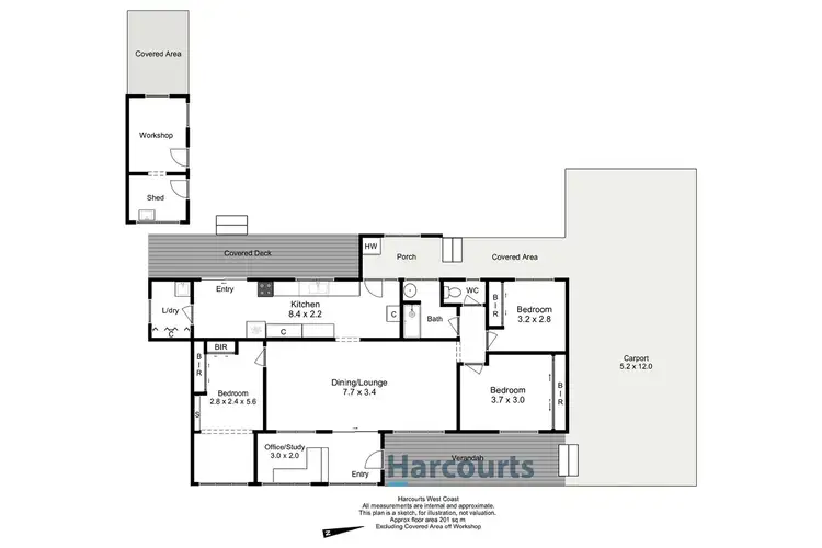 Floorplan of Homely house listing, 13 Andrew Street, Strahan TAS 7468