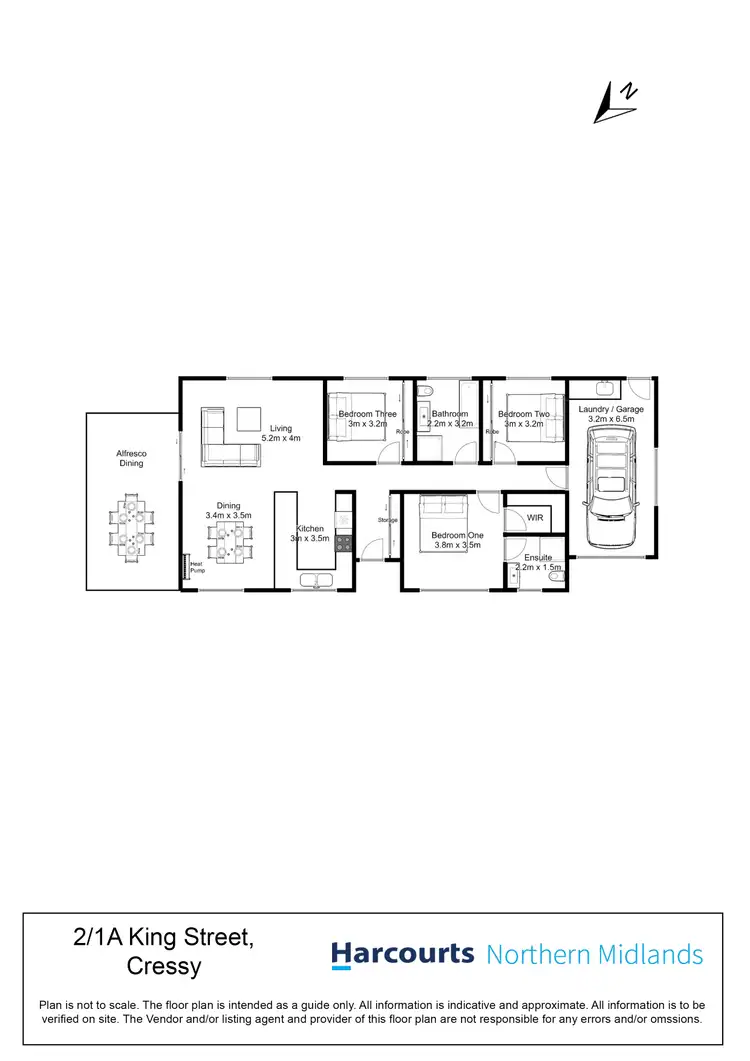 Floorplan of Homely house listing, 2/1a King Street, Cressy TAS 7302