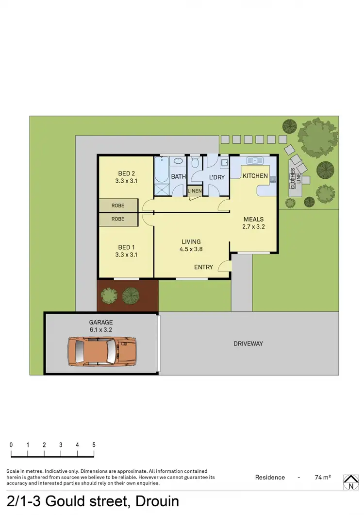 Floorplan of Homely house listing, 2/1-3 Gould Street, Drouin VIC 3818