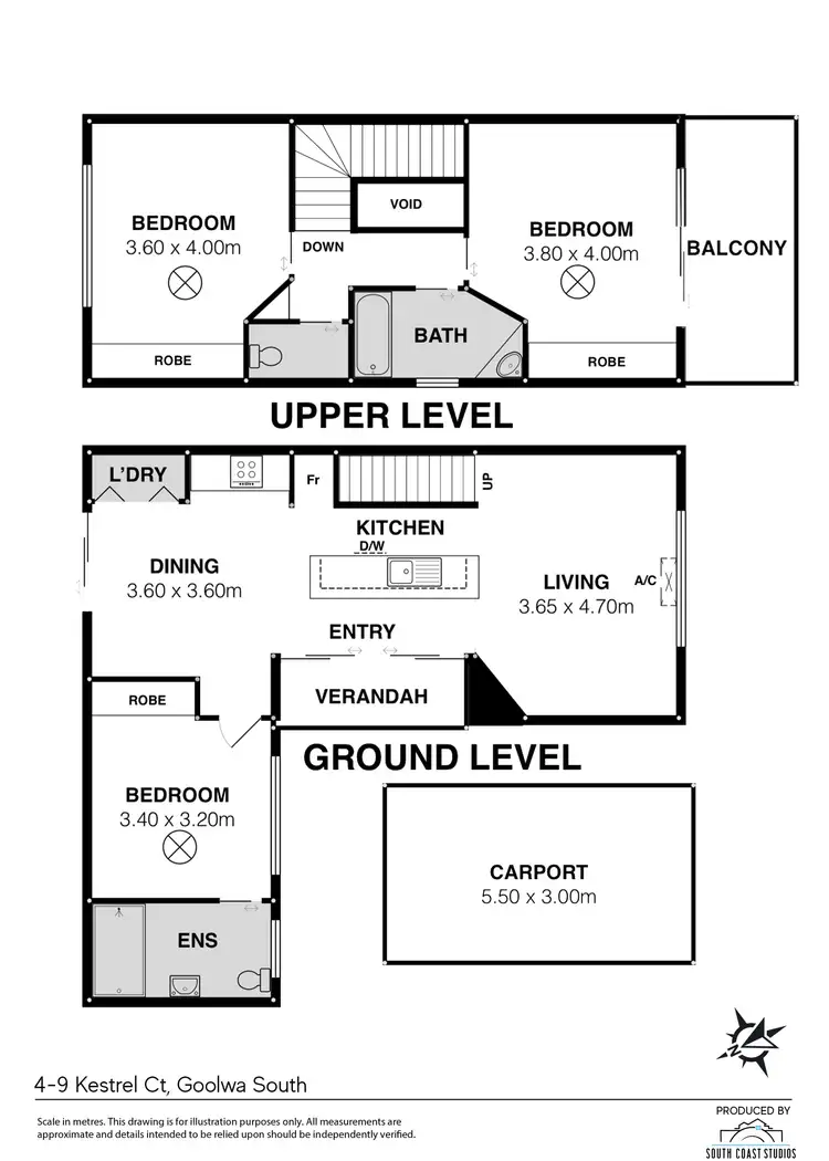 Floorplan of Homely house listing, 4 & 5/9 Kestrel Court, Goolwa South SA 5214