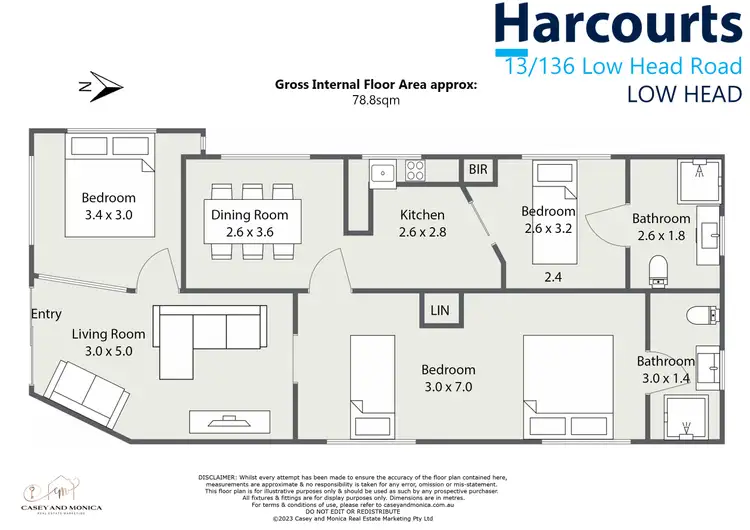 Floorplan of Homely unit listing, 13/136 Low Head Road, Low Head TAS 7253