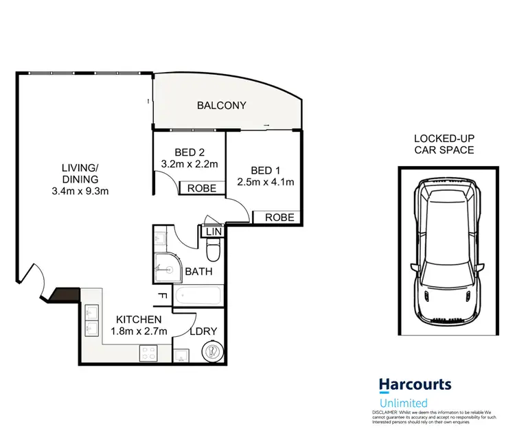 Floorplan of Homely unit listing, 22/8-10 Fifth Avenue, Blacktown NSW 2148