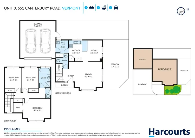 Floorplan of Homely house listing, 3/651 Canterbury Road, Vermont VIC 3133