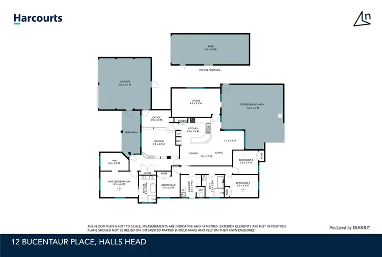 Floorplan of Homely house listing, 12 Bucentaur Place, Halls Head WA 6210