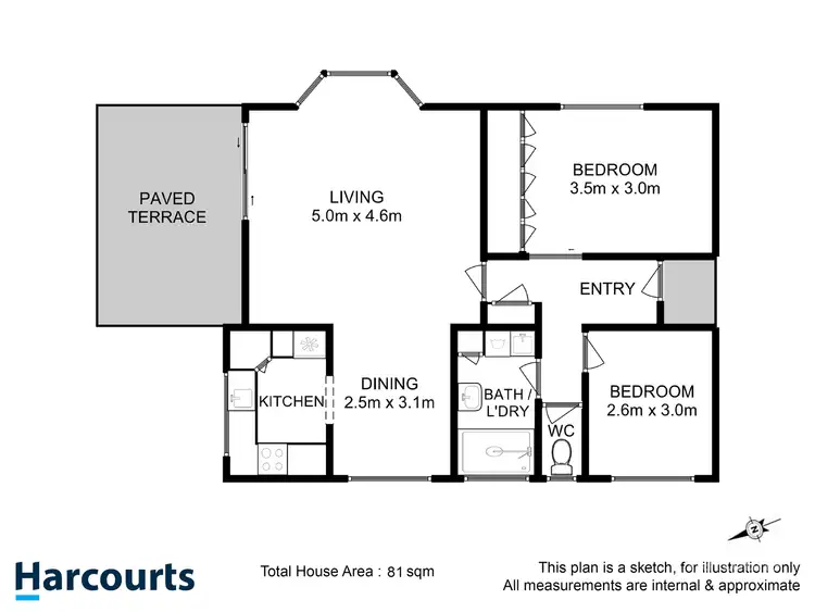 Floorplan of Homely villa listing, 3/165 Channel Highway, Taroona TAS 7053