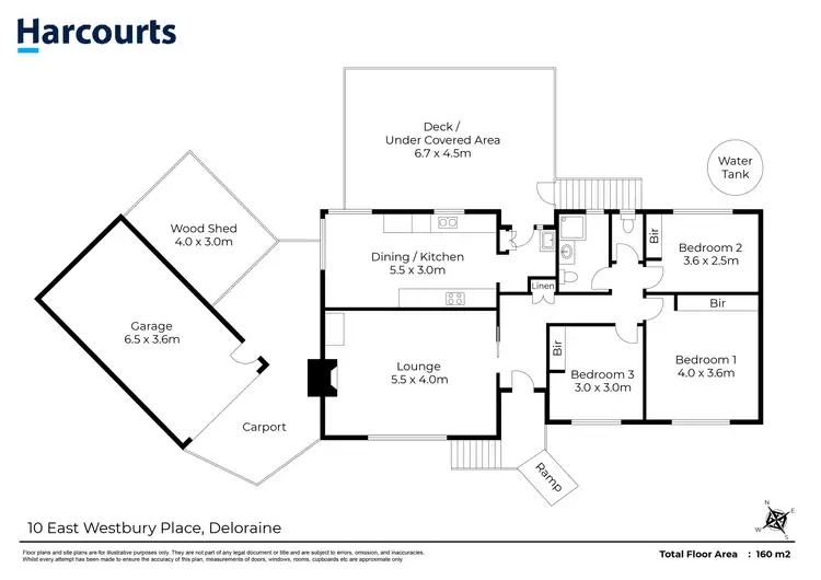 Floorplan of Homely house listing, 10 East Westbury Place, Deloraine TAS 7304