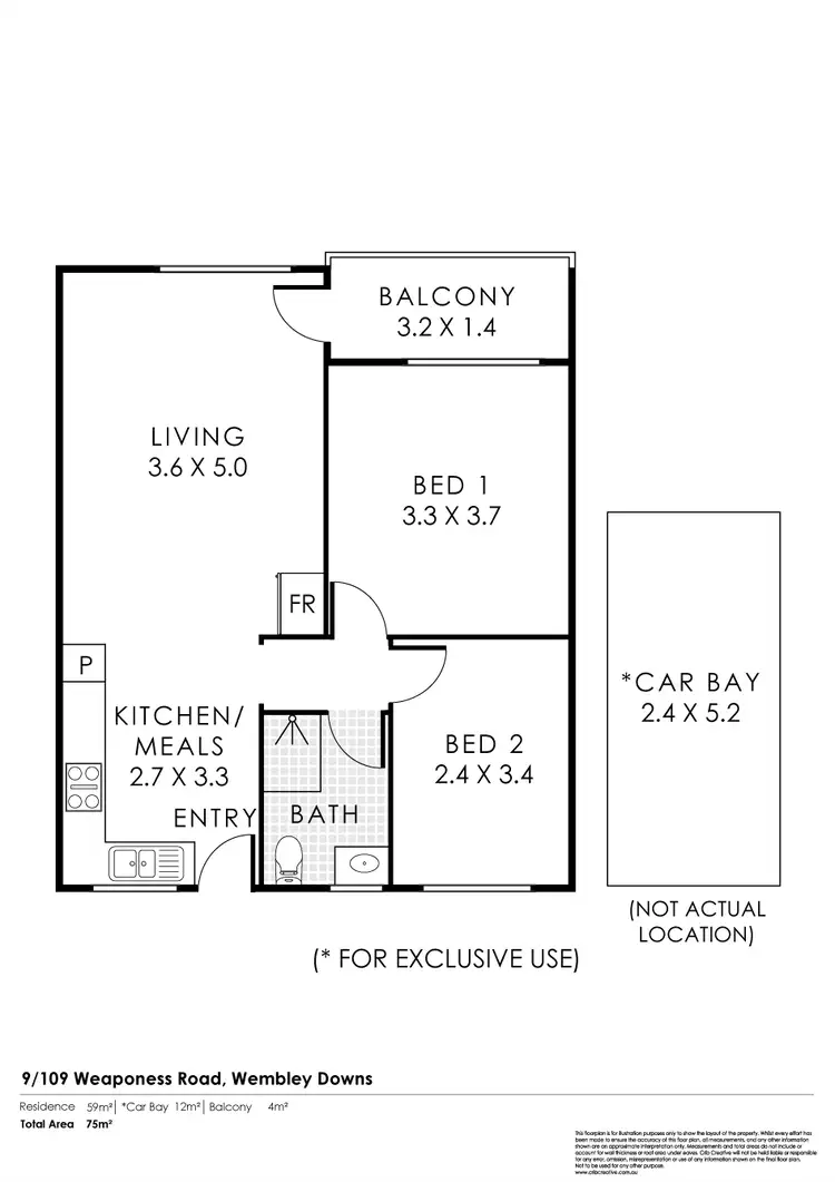 Floorplan of Homely house listing, 9/109 Weaponess Road, Wembley Downs WA 6019