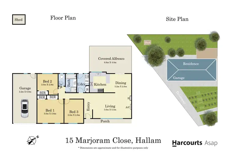 Floorplan of Homely house listing, 15 Marjoram Close, Hallam VIC 3803