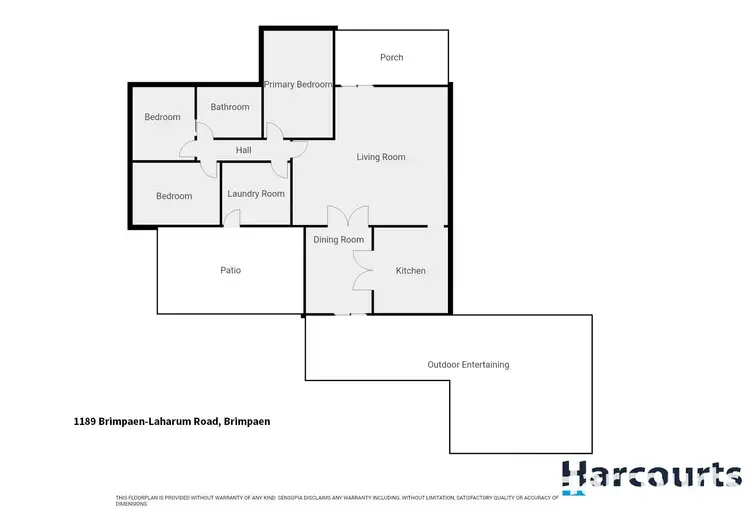 Floorplan of Homely rural property listing, 1189 Brimpaen-Laharum Road, Brimpaen VIC 3401