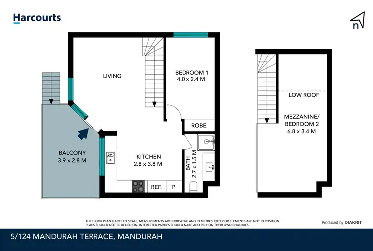 Floorplan of Homely house listing, 5/124 Mandurah Terrace, Mandurah WA 6210