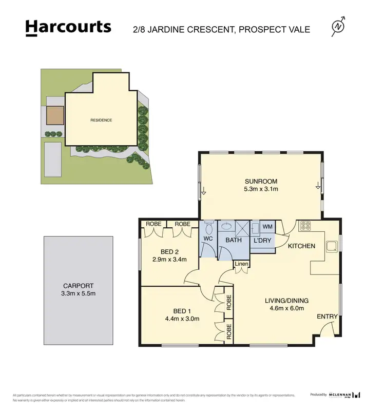 Floorplan of Homely unit listing, 2/8 Jardine Crescent, Prospect Vale TAS 7250