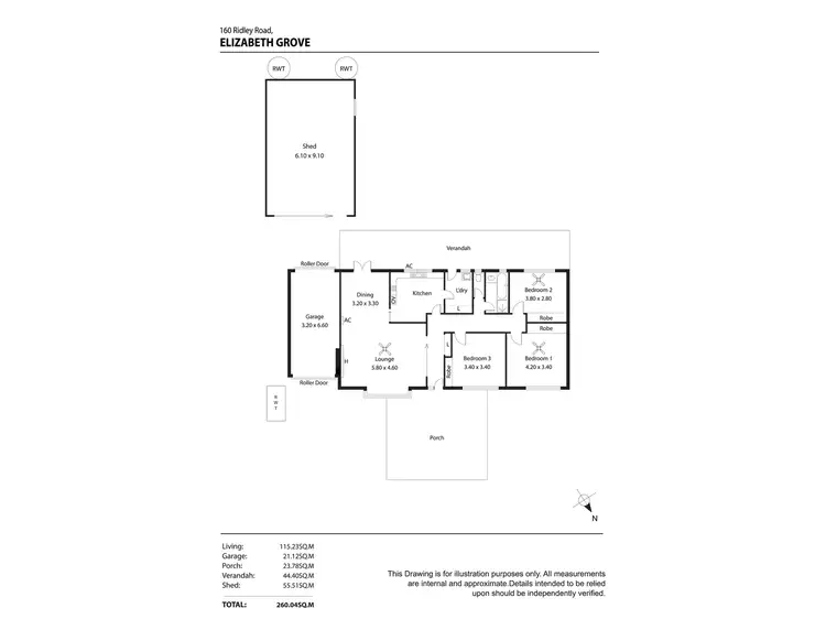 Floorplan of Homely house listing, 160 Ridley Road, Elizabeth Grove SA 5112