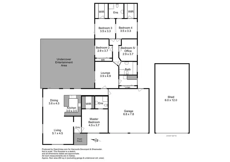 Floorplan of Homely house listing, 131 Mersey Main Road, Spreyton TAS 7310