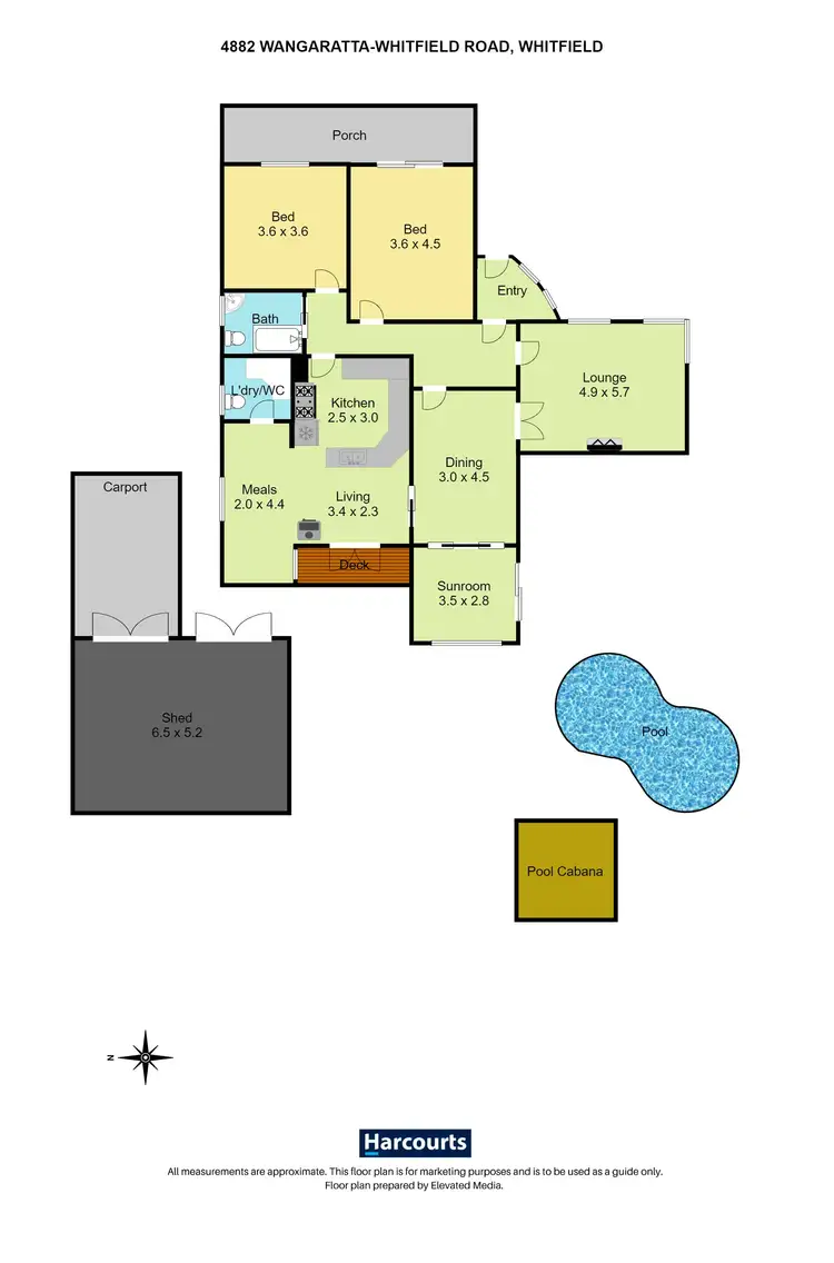 Floorplan of Homely house listing, 4882 Wangaratta-Whitfield Road, Whitfield VIC 3733