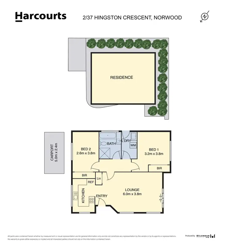 Floorplan of Homely unit listing, 2/37 Hingston Crescent, Norwood TAS 7250