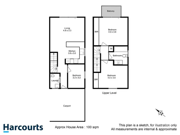 Floorplan of Homely unit listing, 10/10 Waterworks Road, Dynnyrne TAS 7005