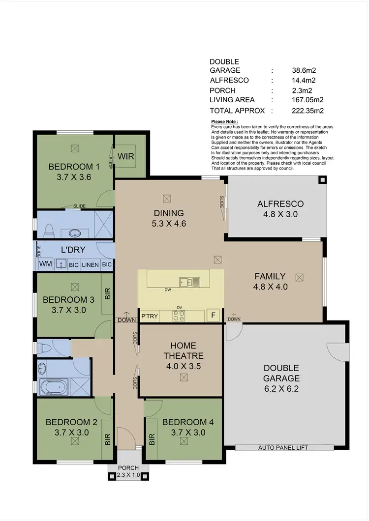 Floorplan of Homely house listing, 22 Fiora Court, Littlehampton SA 5250