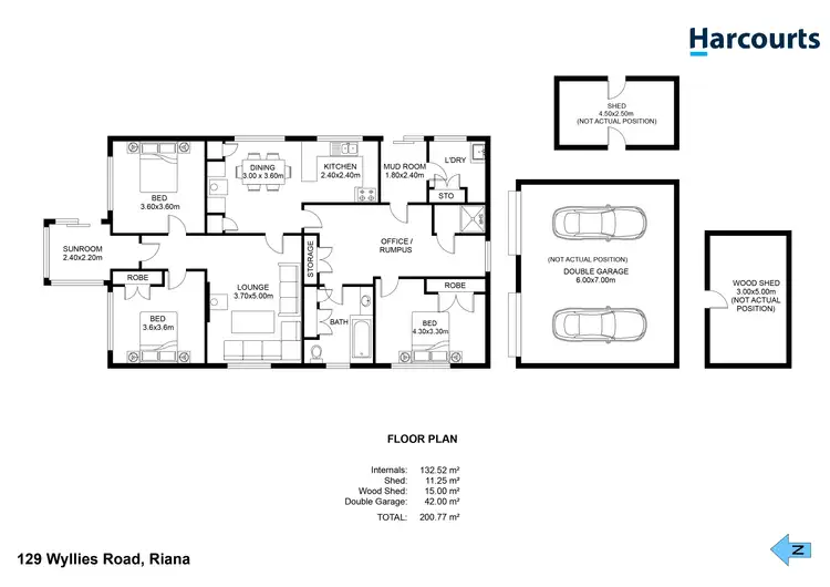 Floorplan of Homely house listing, 129 Wyllies Road, Riana TAS 7316