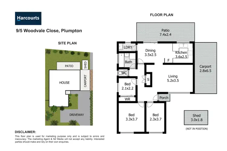 Floorplan of Homely villa listing, 9/5 Woodvale Close, Plumpton NSW 2761
